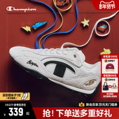 小白鞋 丁禹兮同款 女25秋新品 运动鞋 Champion冠军赛车鞋 薄底德训鞋