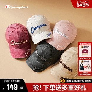 Champion冠军鸭舌帽美式女2026新款复古休闲时尚遮阳棒球帽子