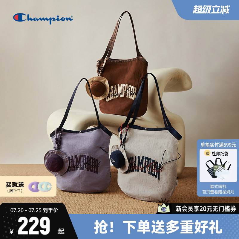 Champion冠军单肩包2026年夏季新款大容量通勤包包女托特包手提包