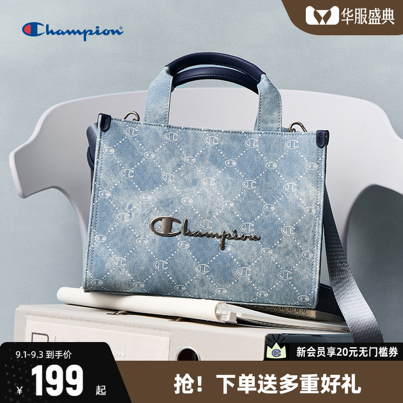 Champion冠军时尚托特包单肩斜跨图片