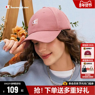 Champion冠军时尚鸭舌帽2025年冬季情侣女款显脸小遮阳棒球帽子男