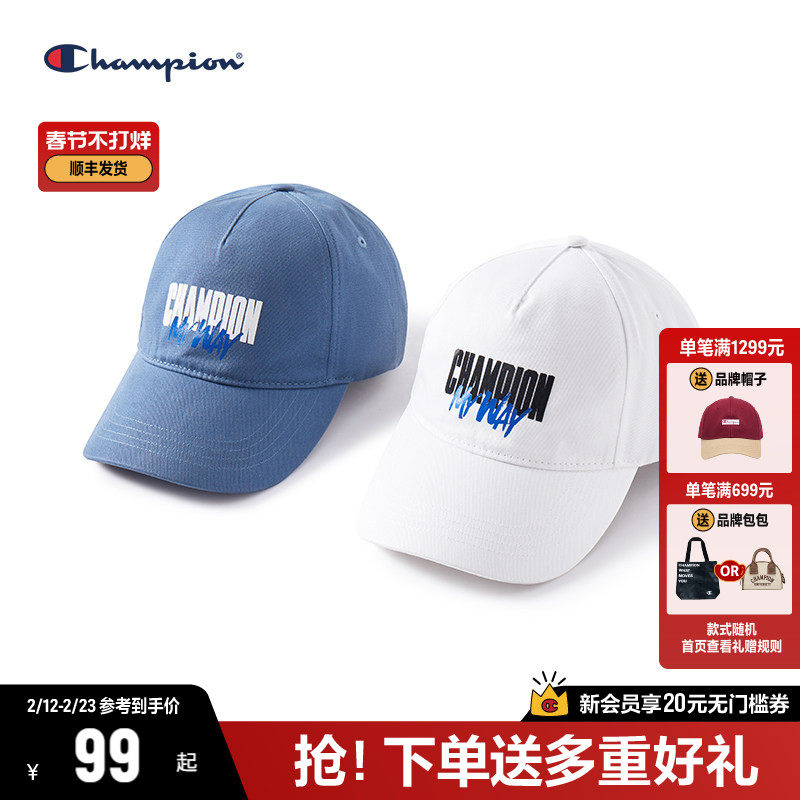 Champion冠军棒球帽女2025冬季新季款休闲防晒显脸小鸭舌帽男帽子