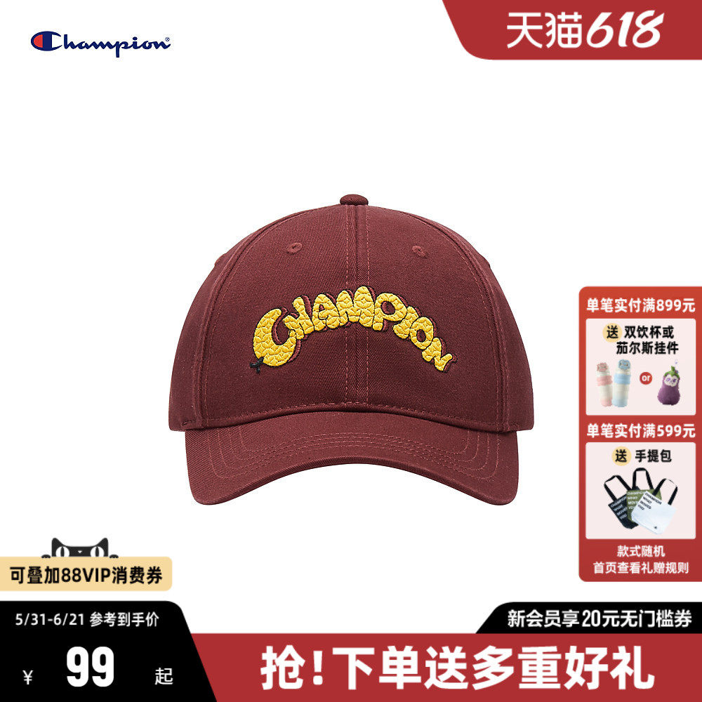 Champion冠军鸭舌帽2026夏季新款刺绣遮阳棒球帽大头围帽男女同款