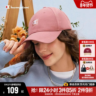 Champion冠军时尚鸭舌帽2025年冬季情侣女款显脸小遮阳棒球帽子男