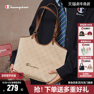 Champion冠军托特包26春夏新款 女大容量菜篮子包包高级通勤单肩包