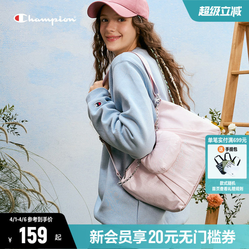 Champion冠军斜挎包女2026春季新款单肩包幸运饼干包包帆布包斜挎