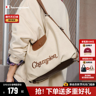 Champion冠军单肩包女2026春夏新款通勤手提托特包大容量斜挎包包