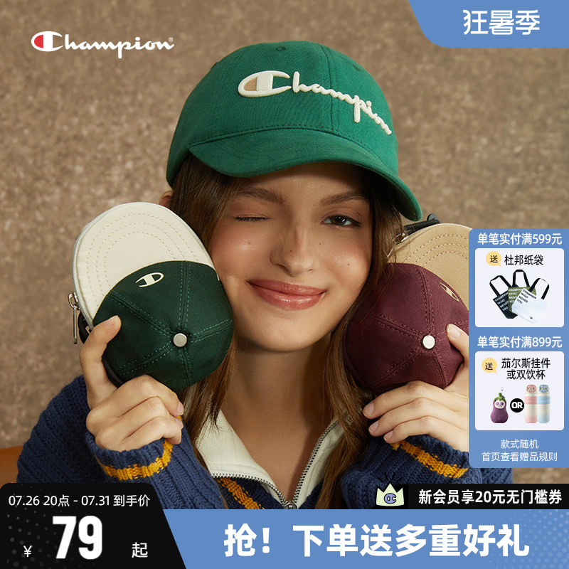 Champion冠军斜挎包女生2026夏季新款小帽包单肩包男包时尚情侣包 - 实物图