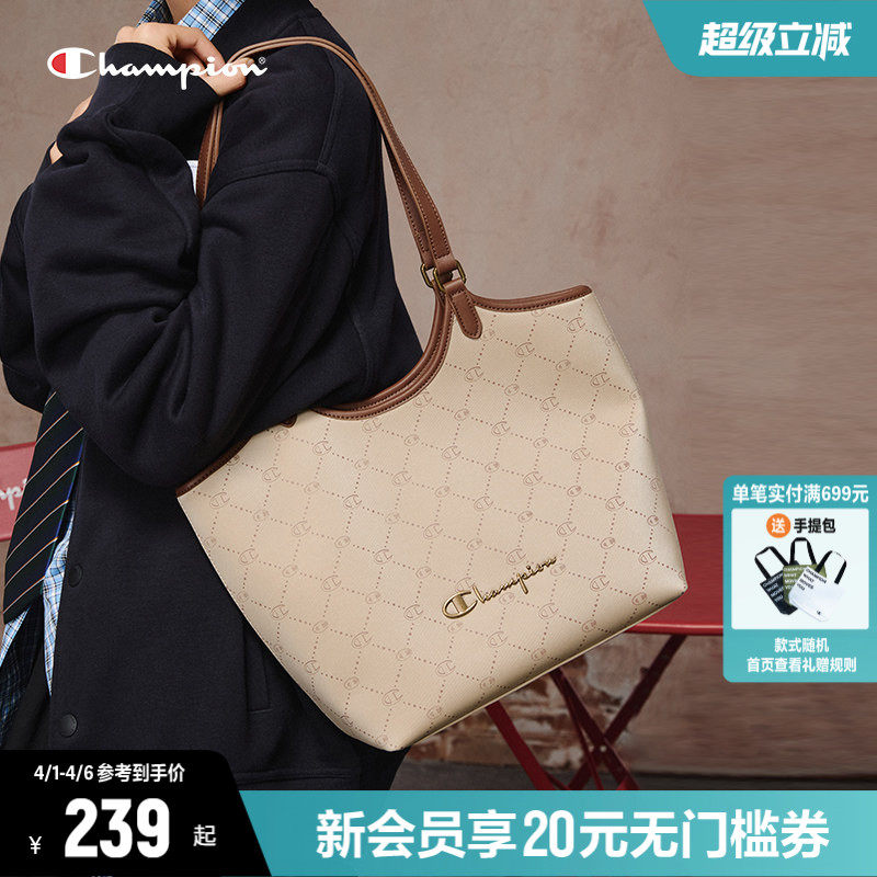 Champion冠军托特包26春夏新款女大容量菜篮子包包高级通勤单肩包