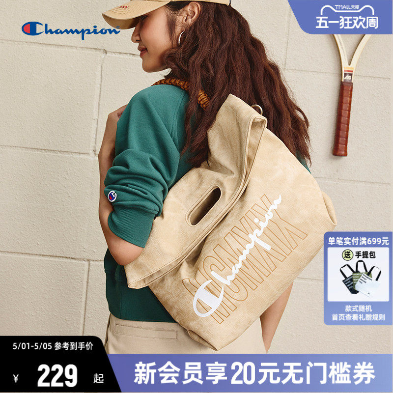 Champion冠军单肩包2026年春夏新款休闲时尚手提包情侣斜挎包