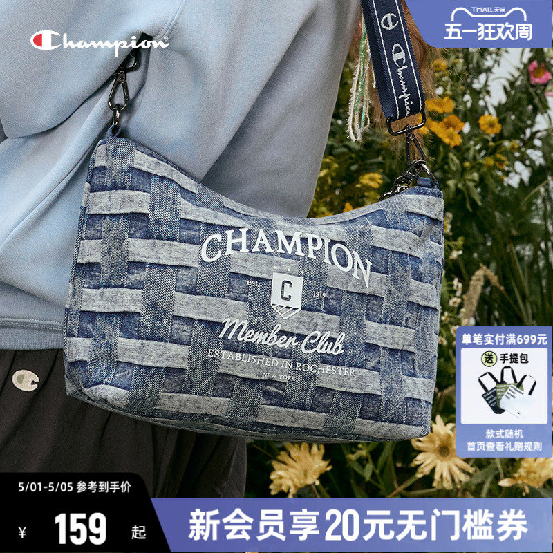 Champion冠军爪爪饼干包休闲通勤时尚女单肩包帆布包斜挎包
