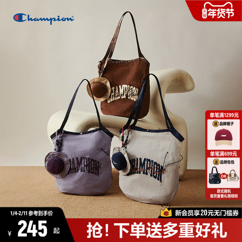 Champion冠军单肩包2025年冬季新款大容量包包女托特包手提包