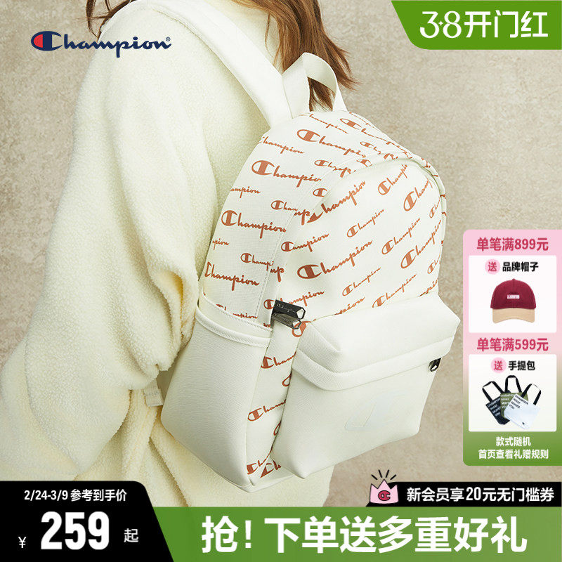 Champion冠军双肩包2025秋冬新款书包休闲通勤大容量电脑包背包
