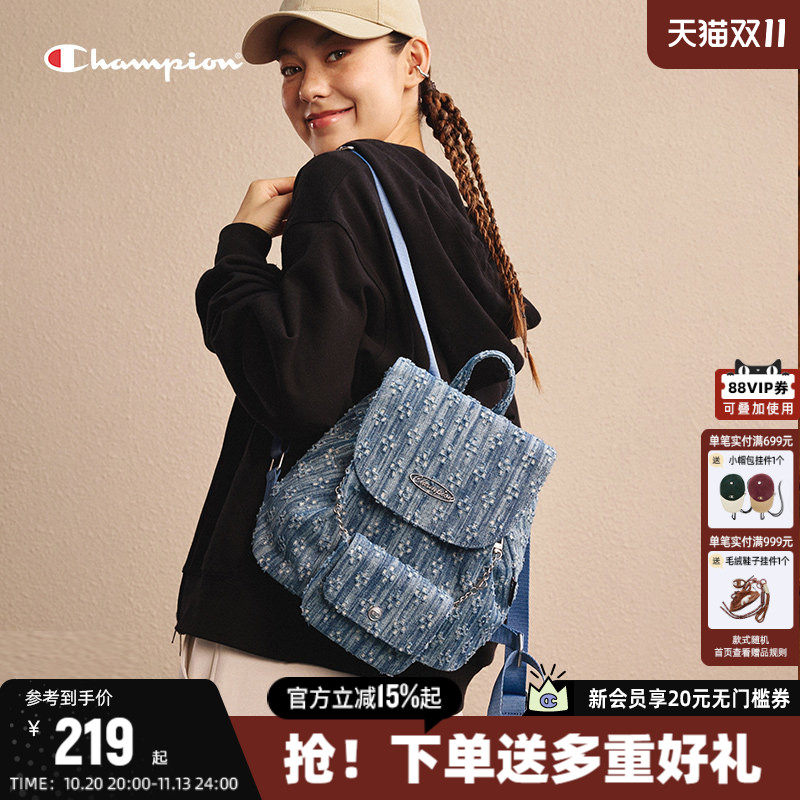 Champion双肩包女2026秋季新款书包休闲时尚大容量背包女