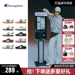 休闲小白鞋 丁禹兮同款 女25秋冬新品 板鞋 男 Champion冠军T头德训鞋