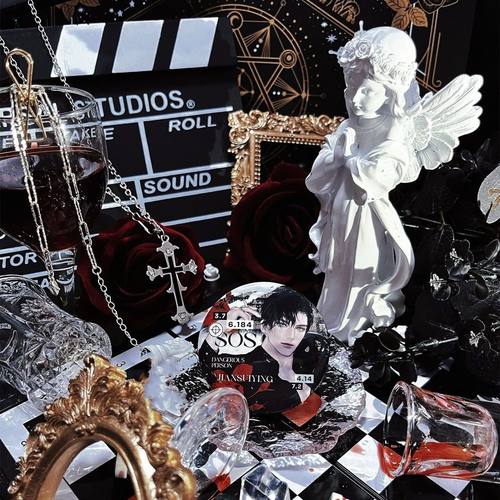 拍谷美道具打板小摆件小天使