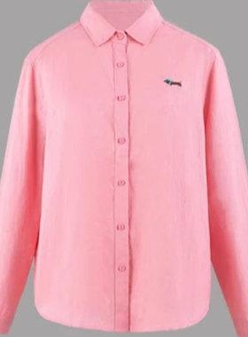 【春分时刻】大洪洪官方旗舰时尚气质休闲亚麻动物刺绣长袖衬衫