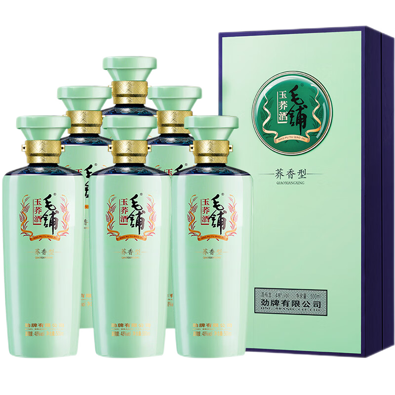 毛铺玉荞酒48度500ml*6瓶苦荞酒