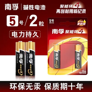 南孚碱性7号5号电池玩具智能门锁燃气表五号七号电视空调遥控2粒