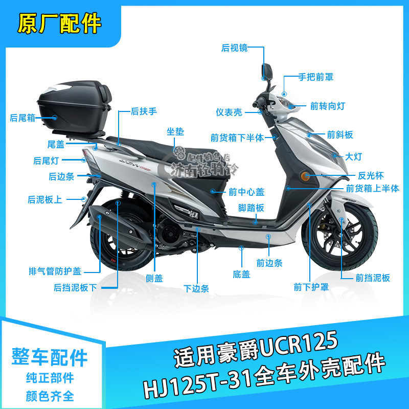 UCR125全车外壳HJ125T-31/31A