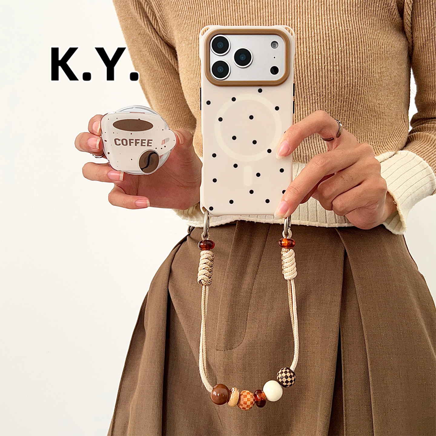 咖啡杯磁吸支架新款苹果17promax磁吸手机壳挂绳适用于华为mate80pro斜挎可背小米17pro保护壳vivox200PURA70,3C数码配件,手机保护套/壳,淘宝优惠券,粉丝福利购,淘宝优惠卷