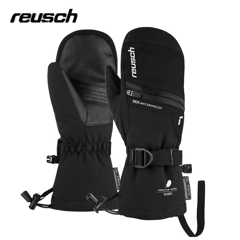 Reusch炫驰 2024冬季新款兰多并指手套保暖防寒抓绒羽绒滑雪手套