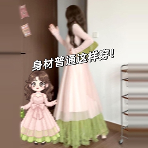 2025新款巨好看的冬装蕾丝拼接蓝色连衣裙子女秋冬季穿搭气质长裙