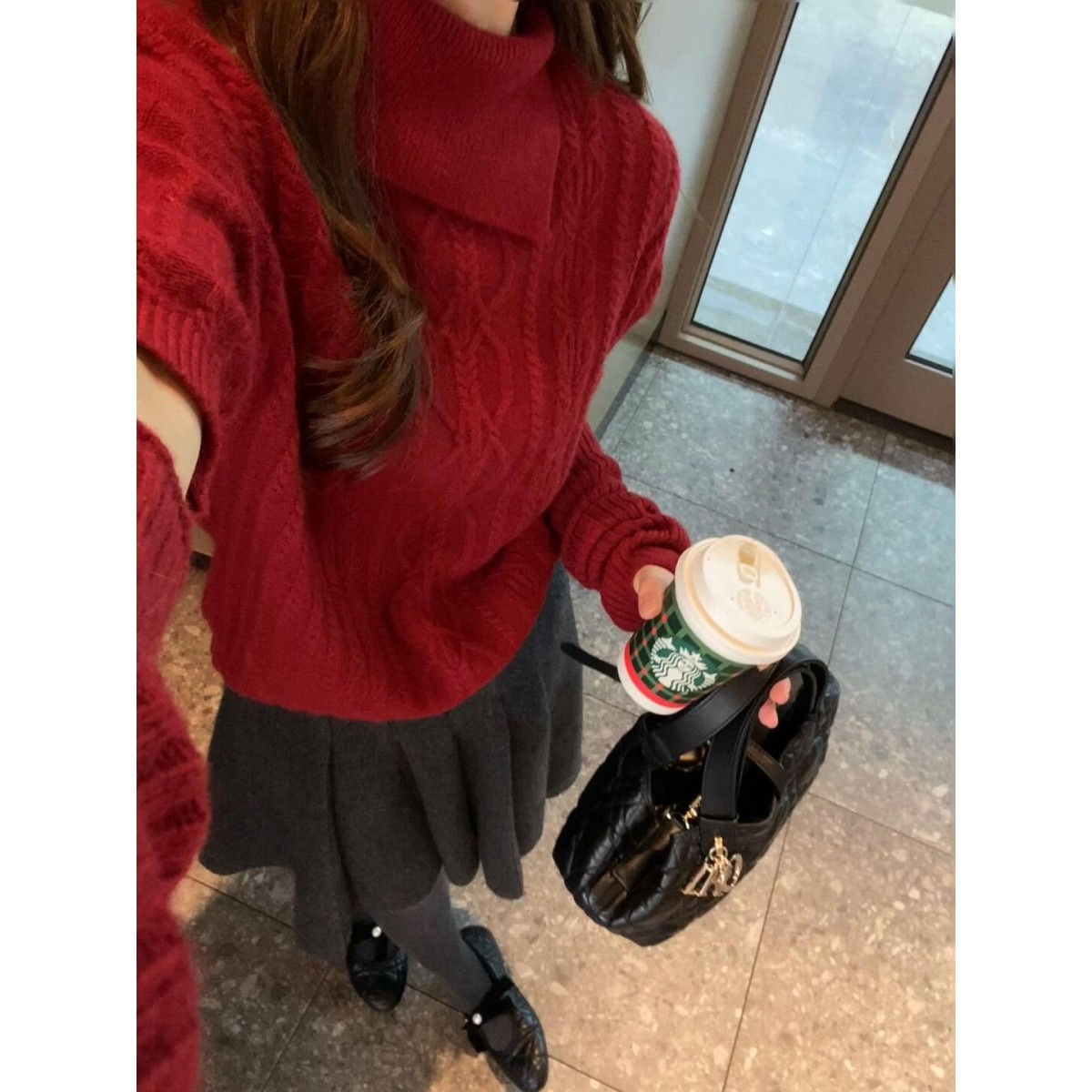 高级感红色翻领针织打底衫女秋冬绝美巨好看的毛衣内搭袖套小上衣,女装/女士精品,毛针织衫,淘宝优惠券,粉丝福利购,淘宝优惠卷