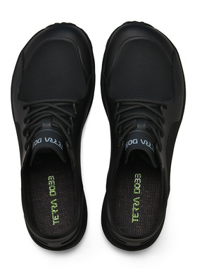 售168$春夏4E宽楦轻便厚底网面透气缓震户外徒步越野男女白色跑鞋