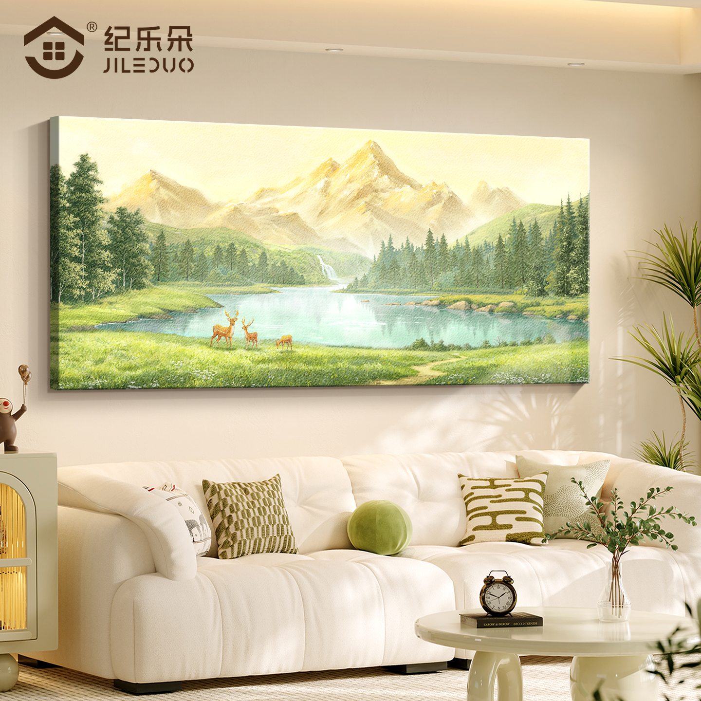 【风水大师力荐】聚宝盆客厅挂画