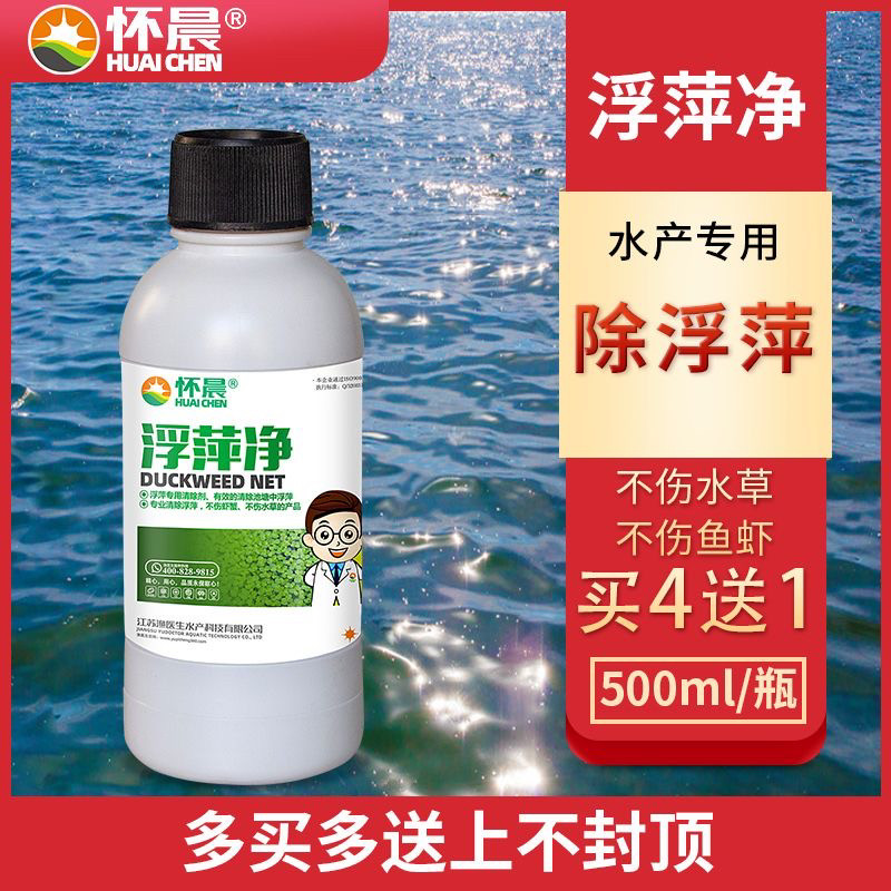 怀晨浮萍净养殖不伤鱼虾蟹水塘除浮萍克星剂杀除剂灭浮萍药分解酶