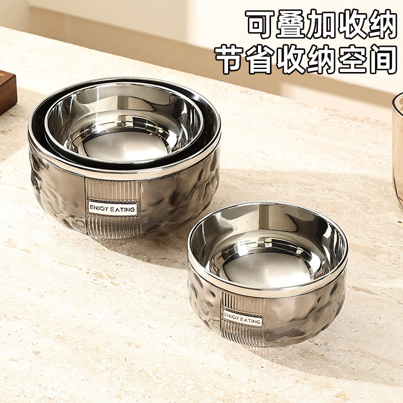 食品级316不锈钢碗轻奢家