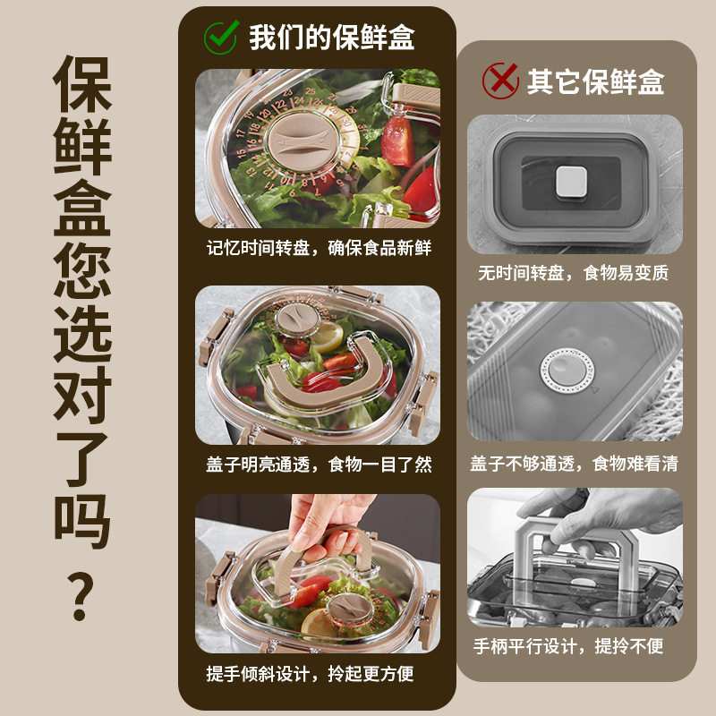 新品304不锈钢保鲜盒冰箱