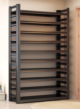 钢制鞋架多层家用门口置物架大容量简易收纳架多功能入户落地鞋柜