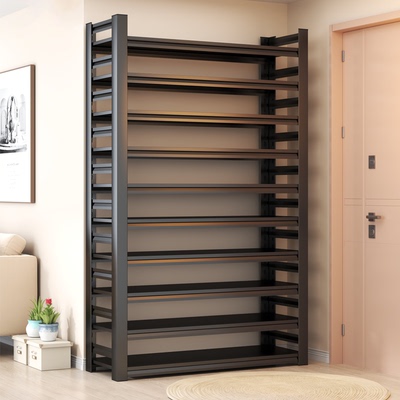 钢制鞋架多层家用门口置物架大容量简易收纳架多功能入户落地鞋柜