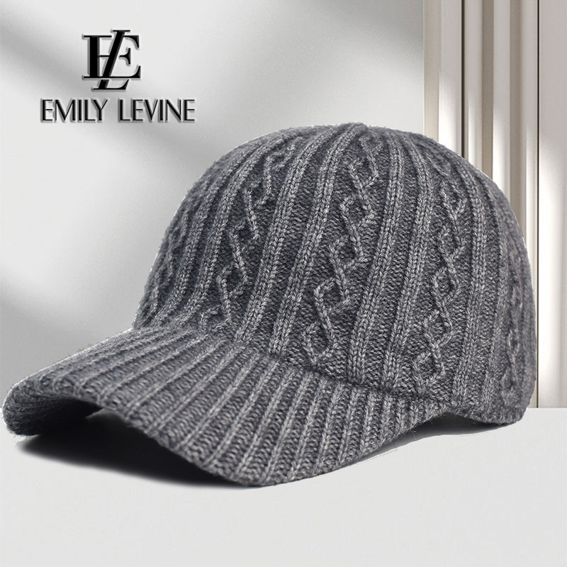 针织鸭舌帽时尚潮流冬瘦脸显脸小