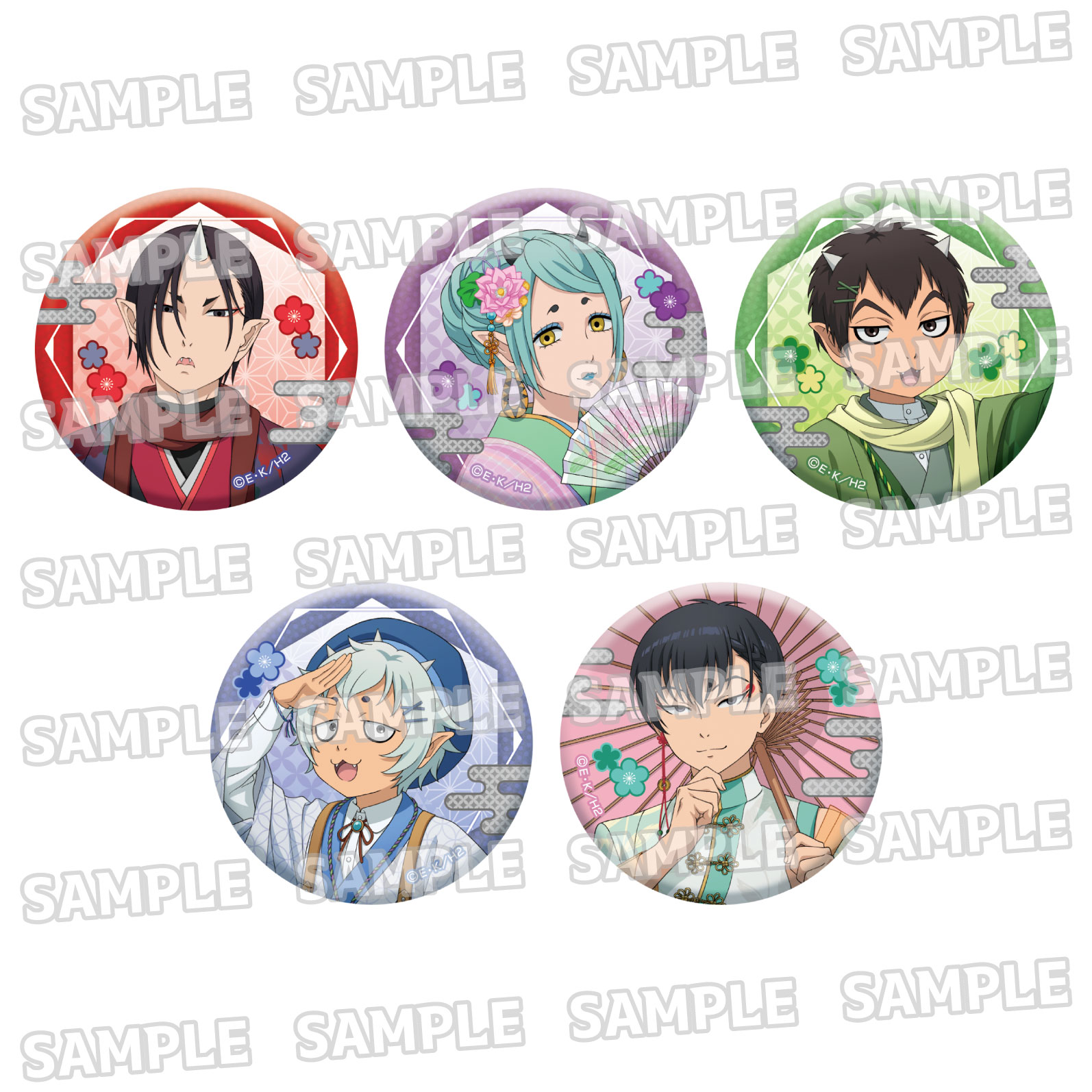 尾款12月 鬼灯的冷彻 抱盒 56mm 新绘和风吧唧徽章 05.25