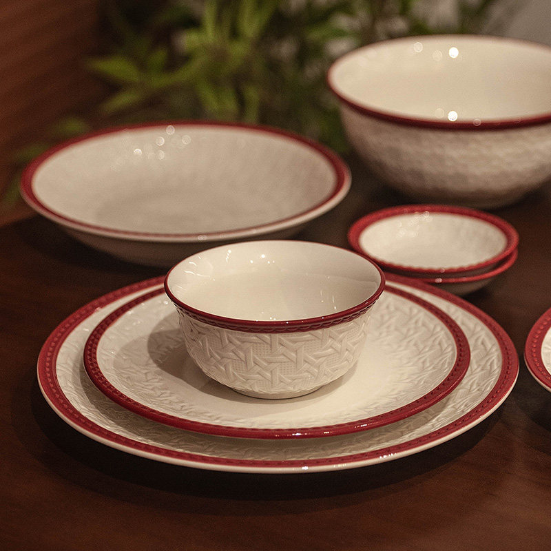 中古碗法式餐具高颜值碗碟盘陶瓷家用一人食好看的吃饭碗汤碗面碗,餐饮具,碗,淘宝优惠券,粉丝福利购,淘宝优惠卷