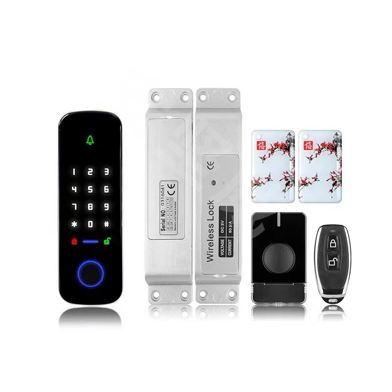 有框门无线明装电插锁套装指纹密码刷卡电子门禁锁免布线智能锁,电子/电工,门禁系统套装,淘宝优惠券,粉丝福利购,淘宝优惠卷