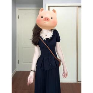 夏日松弛感一整套ootd穿搭气质韩系chic套装 女2025新款 两件套裙装