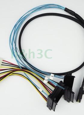 精品SFF 8087转4SAS SFF8482一转四Mini SAS线1分4SAS硬盘数据线