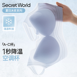文胸 无钢圈小胸聚拢透气背心式 Secret World内衣女无痕舒适薄款