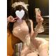粉色可爱女仆制服角色扮演内衣套装 免脱qqny甜美性感睡裙透明蕾丝