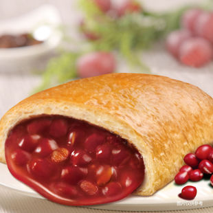 宾堡夹心面包健康早餐零食红豆沙派苹果派100g早餐箱装果酱西式糕