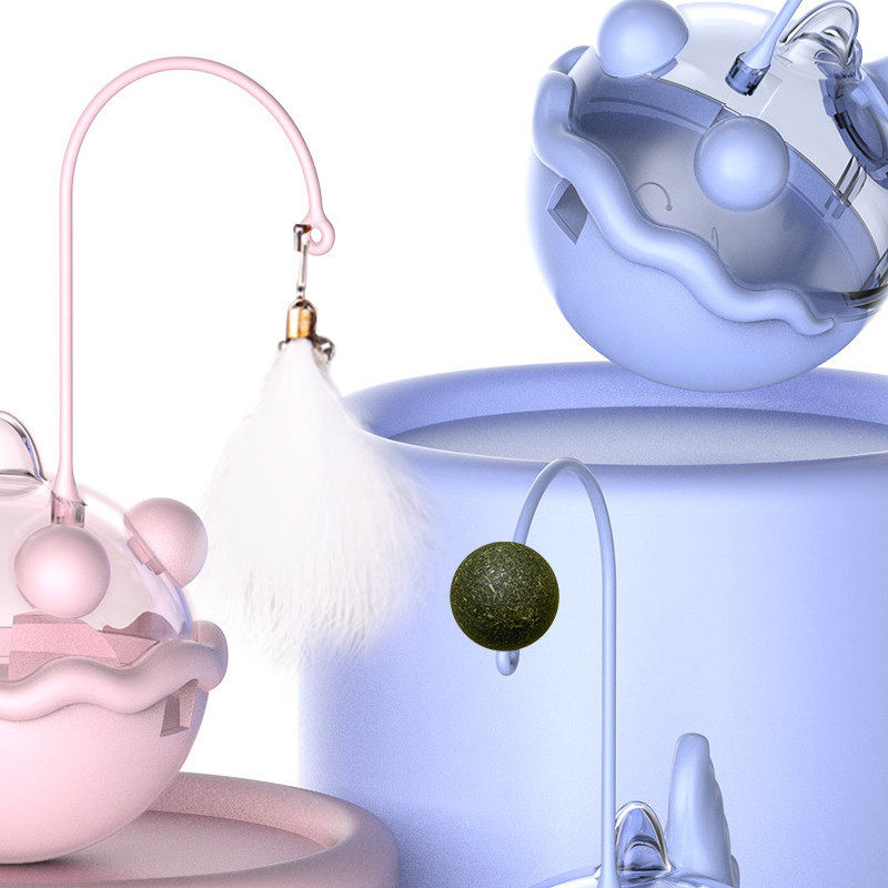 新款不倒翁逗猫棒抖音爆款猫咪解闷神器薄荷球款羽毛铃铛漏食玩具,宠物/宠物食品及用品,宠物智能玩具,淘宝优惠券,粉丝福利购,淘宝优惠卷