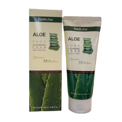香港直邮韩国Farmstay法曼媞芦荟胶洗面奶180ml