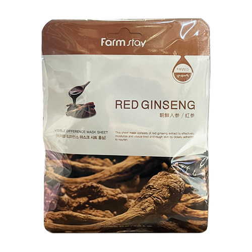 香港直邮韩国Farmstay法曼媞人参抗衰老面膜10片裝