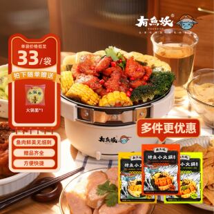 有鱼妖 一人份烤鱼小火锅500g快手懒人方便速食菜半成品
