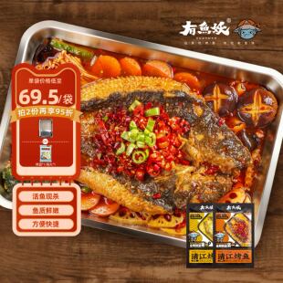 有鱼妖厨神装清江烤鱼2袋火锅水煮鱼快手懒人菜加热即食