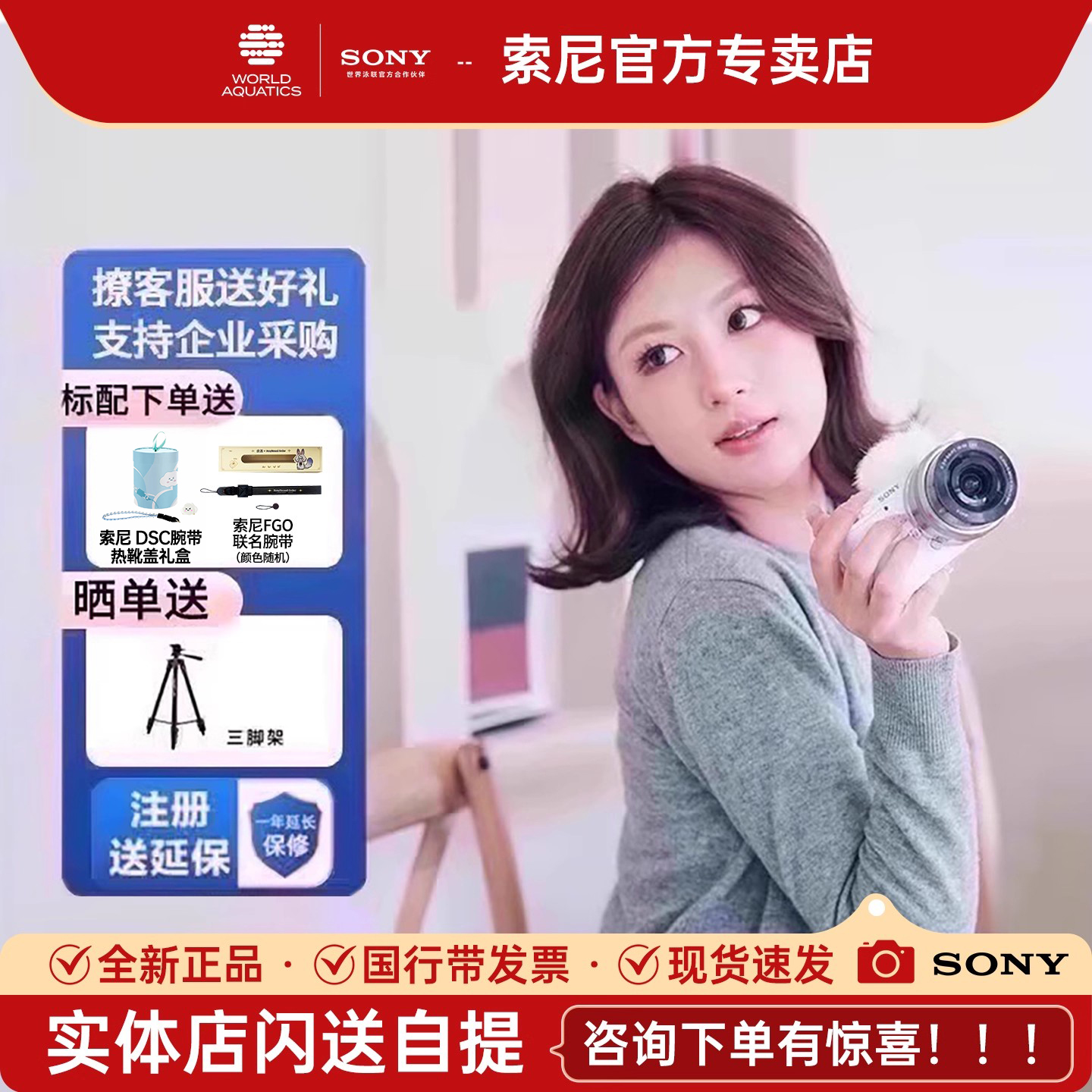 索尼sonyZVE10微单相机全新国行